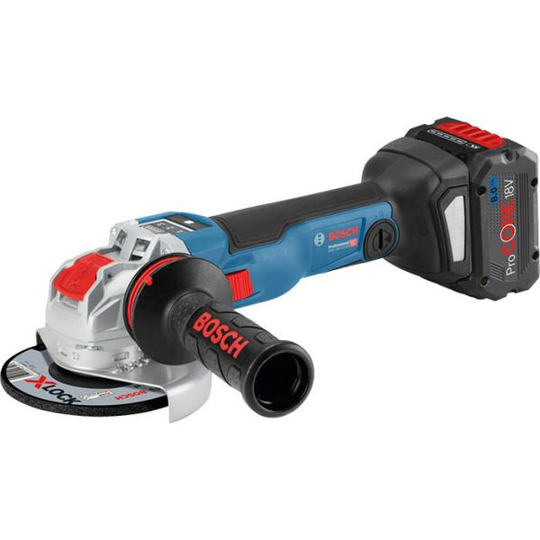 Bosch GWX 18V-10 SC Vinkelslip Ø125 mm, med batteri och laddare
