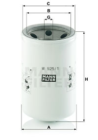Filter, drifthydraulik MANN-FILTER W 925/1