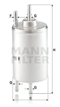 Bränslefilter MANN-FILTER WK 720/5