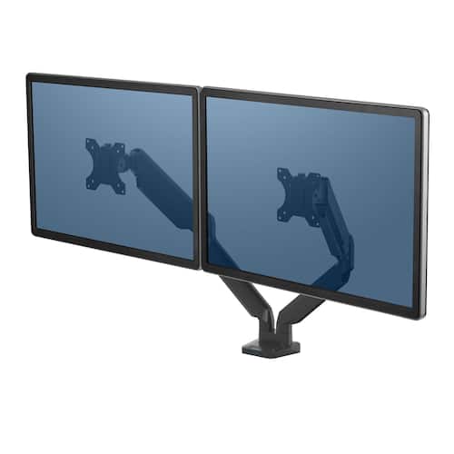 Fellowes Monitorarm Platinum gas dubbel