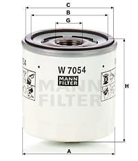 Oljefilter MANN-FILTER W 7054
