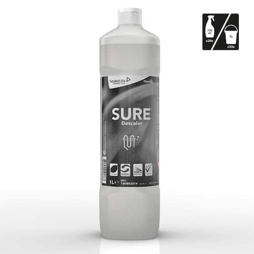 SURE® SURE Avkalkningsmedel, växtbaserad och 100% nedbrytbar, 1l