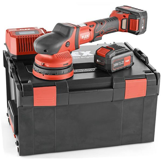 Flex XCE8 125 18.0-EC Set Polermaskin med batteri och laddare