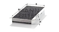 Kupéfilter MANN-FILTER CUK 3554