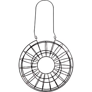 Fågelmatare Nelson Garden Circle Talgboll, Svart