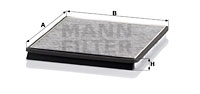 Kupéfilter MANN-FILTER CUK 2734