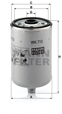 Bränslefilter MANN-FILTER WK 713