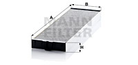 Kupéfilter MANN-FILTER CUK 5258