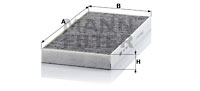 Kupéfilter MANN-FILTER CUK 3621