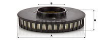 Filter, vevhusventilation MANN-FILTER LC 19 001