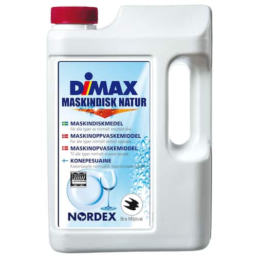 NORDEX Diskmedel Dimax Natur, pulverbaserat, lågskummande, vitt, 1,5 kg