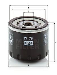 Oljefilter MANN-FILTER W 79