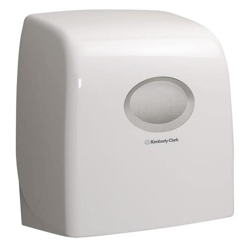 Aquarius (Kimberly-Clark) Dispenser Slimroll* för rullmatade handdukar, manuell, högglans, vit