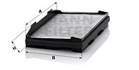 Kupéfilter MANN-FILTER CUK 3220