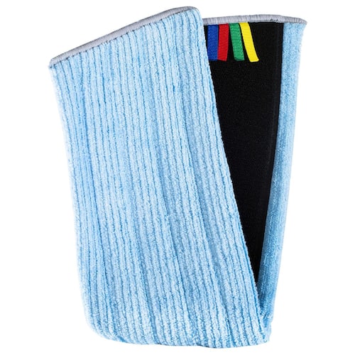 NORDEX Moppduk i mikrofiber, Nline Micro Super, för fuktig och torr moppning, 450 mm, blå