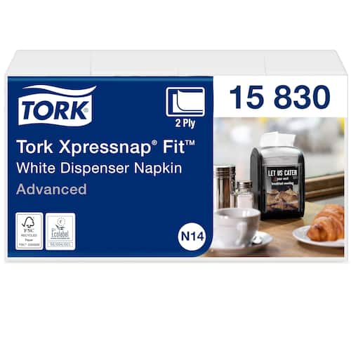 Tork Servett Xpressnap Fit Vit