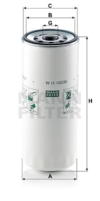 Oljefilter MANN-FILTER W 11 102/35