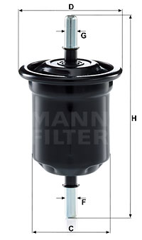 Bränslefilter MANN-FILTER WK 6013