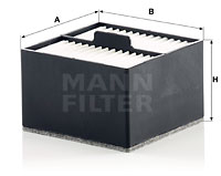 Bränslefilter MANN-FILTER PU 910