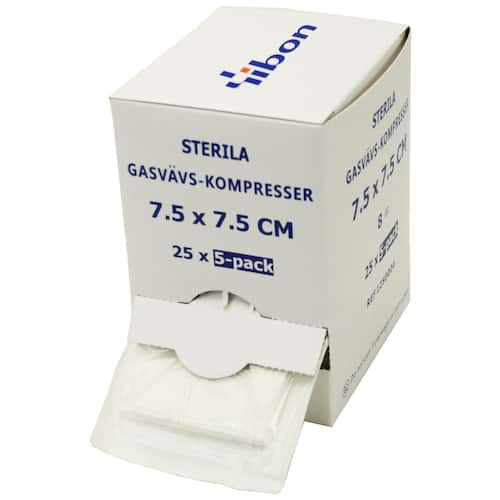 yibon Kompress GV steril 5-p 7,5x7,5cm