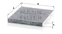 Kupéfilter MANN-FILTER CUK 23 009