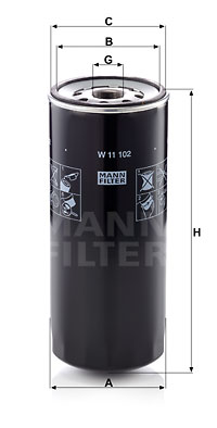 Oljefilter MANN-FILTER W 11 102