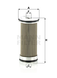 Filter, drifthydraulik MANN-FILTER HD 266 x