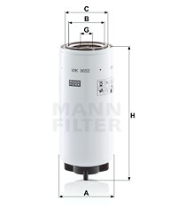 Bränslefilter MANN-FILTER WK 9052 x