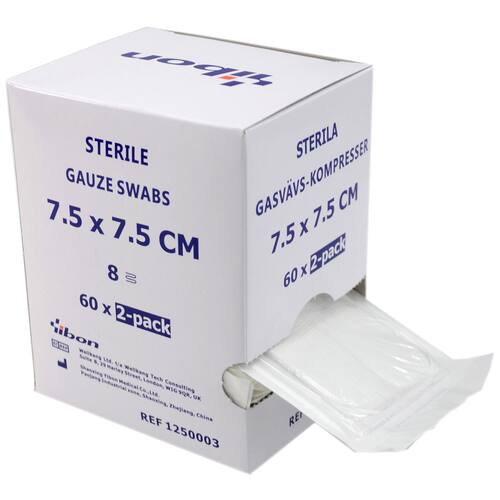 yibon Kompress GV steril 2-p 7,5x7,5cm
