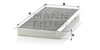 Kupéfilter MANN-FILTER CUK 3567