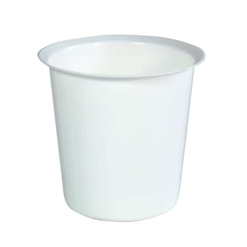 Papperskorg, polypropylen, 22 l, 365 x 350 mm, vit