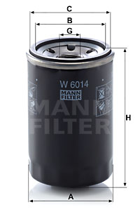 Oljefilter MANN-FILTER W 6014