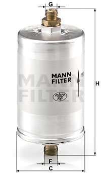 Bränslefilter MANN-FILTER WK 726/2