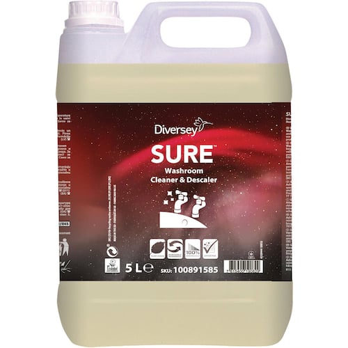 SURE® SURE Badrumsrengöring och avkalkning, växtbaserad och 100 % nedbrytbar, 5 l