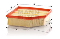 Luftfilter MANN-FILTER C 23 129