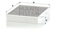 Kupéfilter MANN-FILTER CUK 25 001