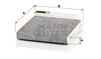 Kupéfilter MANN-FILTER CUK 1829