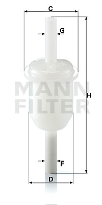 Bränslefilter MANN-FILTER WK 31/4 (10)