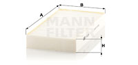 Kupéfilter MANN-FILTER CU 2329