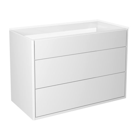 Gustavsberg Graphic Kommod 80 cm, utan tvättställ Vit