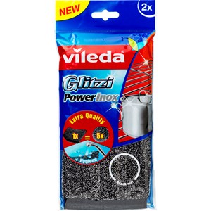 Skrubbsvamp Vileda Power Inox, 2-pack