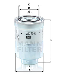 Bränslefilter MANN-FILTER WK 8053 z