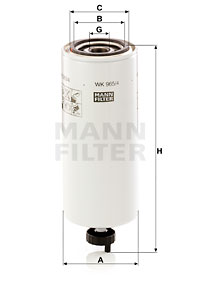 Bränslefilter MANN-FILTER WK 965/4 x