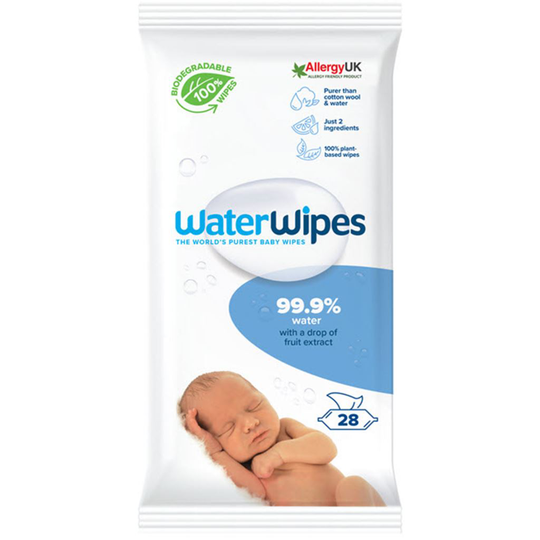 WaterWipes Våtservett Nedbrytningsbar 28 st