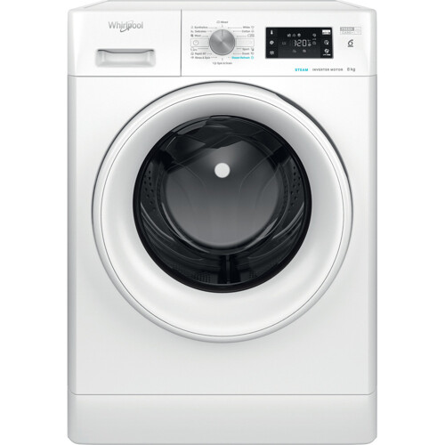 Whirlpool Ffb 8638 Wv Eu Steamcare & 8 Kg Frontmatad Tvättmaskin - Vit