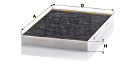 Kupéfilter MANN-FILTER CUK 3137