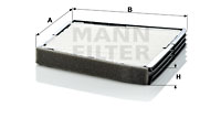 Kupéfilter MANN-FILTER CU 2337