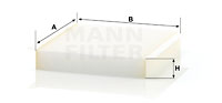 Kupéfilter MANN-FILTER CU 2040