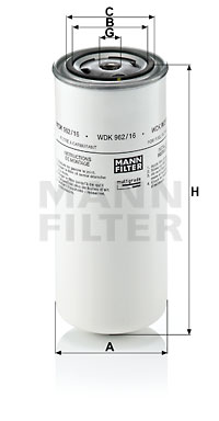 Bränslefilter MANN-FILTER WDK 962/16