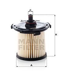 Bränslefilter MANN-FILTER PU 12 003 z